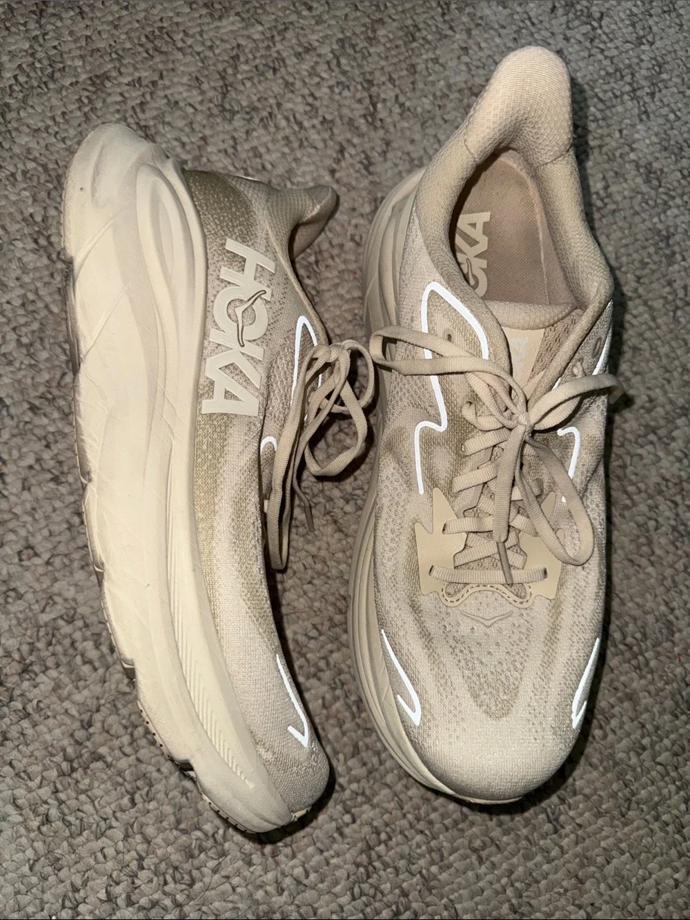 Hoka Men’s Sneakers in Light Beige